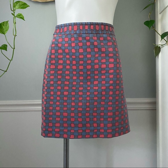 Marc by Marc Jacobs Denim Molly Check Mini Skirt - Picture 3 of 7